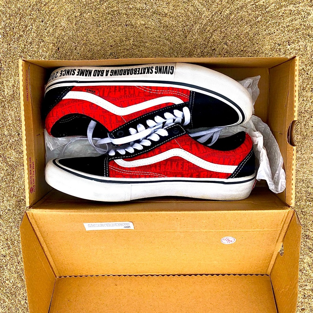 Old Skool Pro Baker Black/Red/White, Men’s 9.